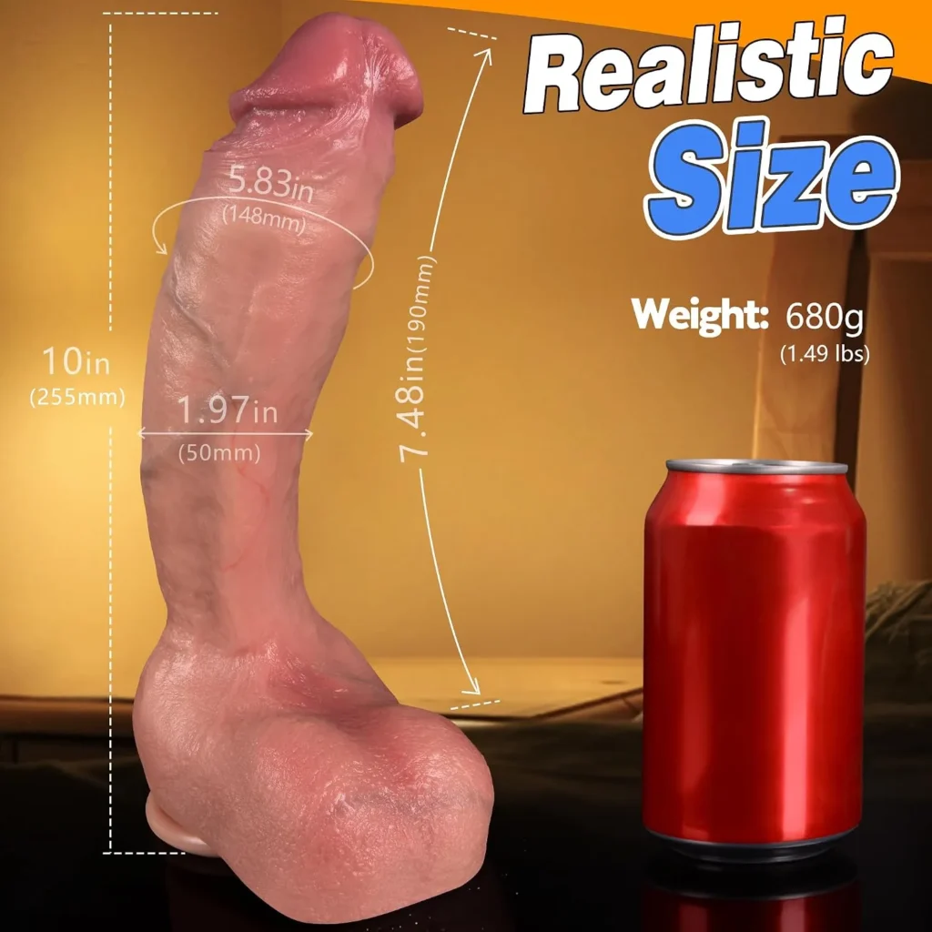 10 Inch Curved Realistic Anal Dildo in Pakistan