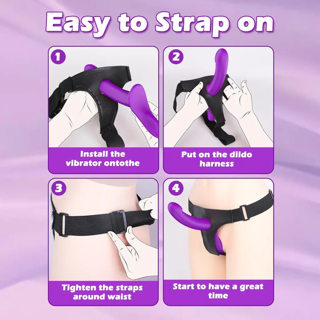 10 Mode Vibrating Strap On Dildo in Pakistan
