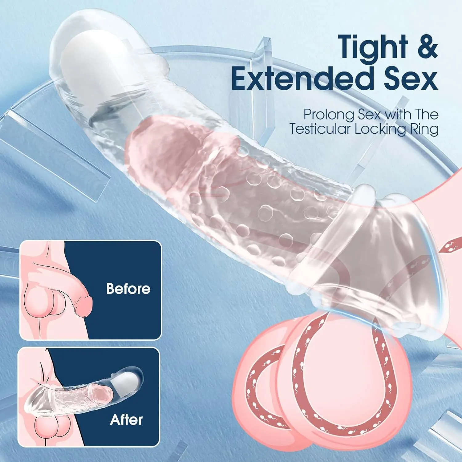 2 Pack Vibrating Penis Sleeve in Pakistan