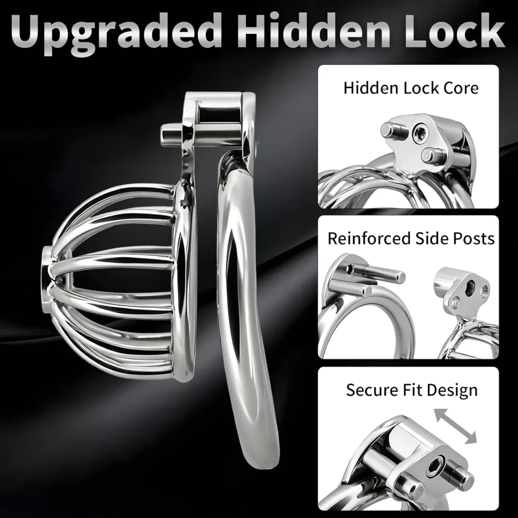 2 in 1 Metal Chastity Cage in Pakistan