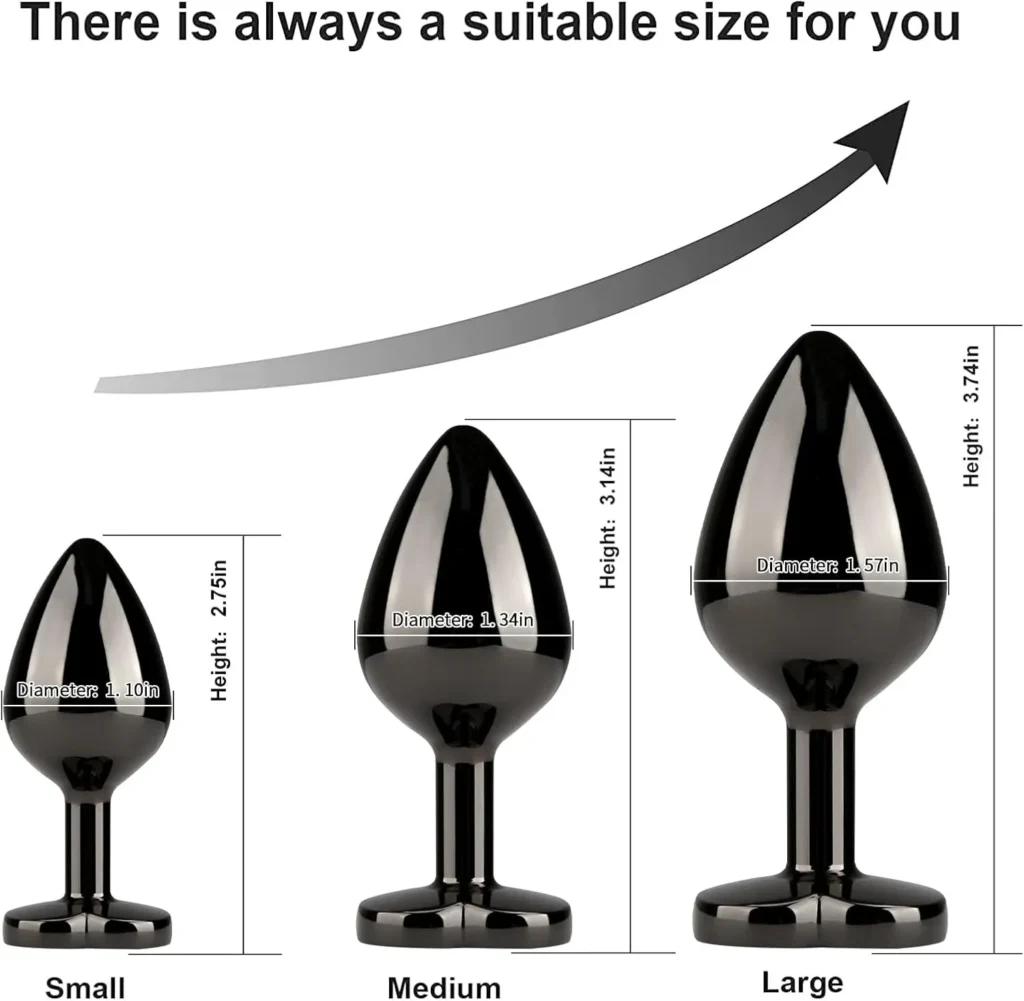 3 Piece Metal Anal Plug Training Kit in Pakistan