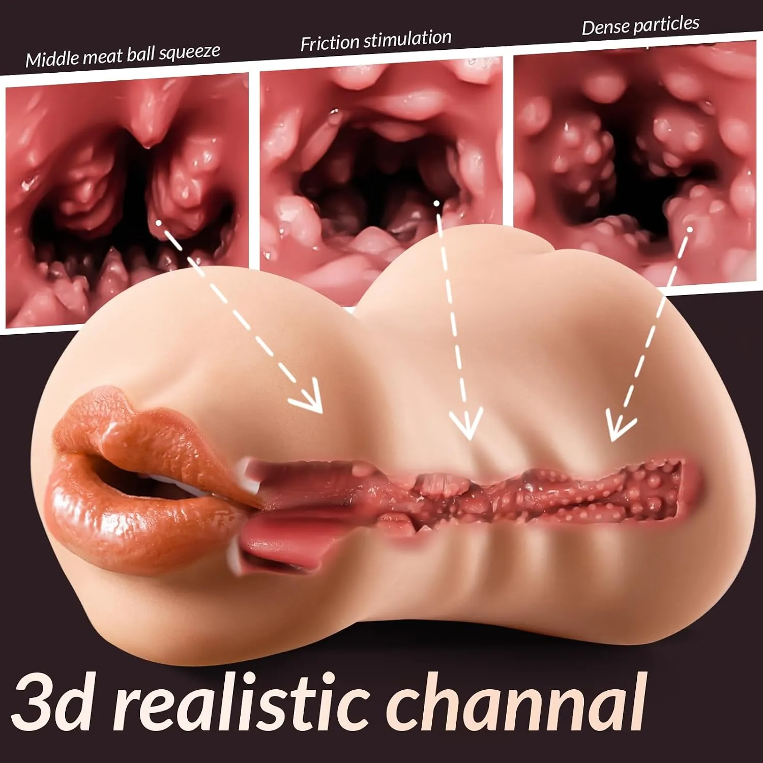3 in 1 Realistic Male Masturbator in Pakistan