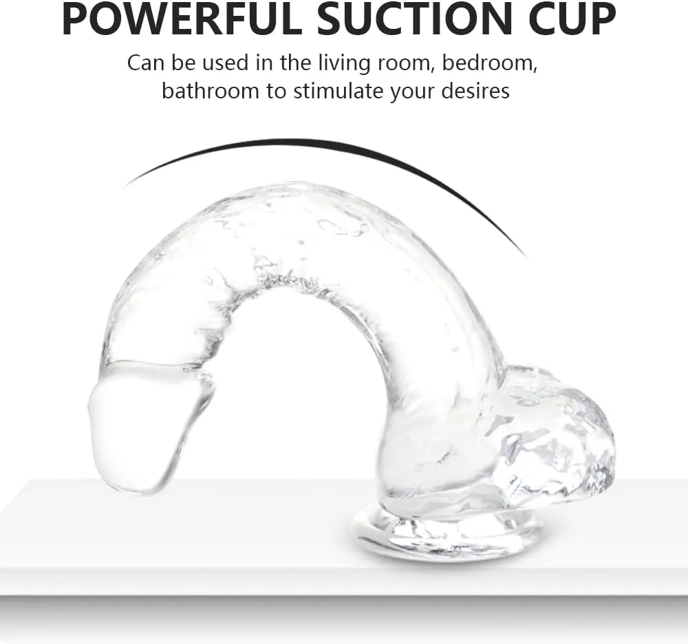 6 Inch Clear Realistic Dildo in Pakistan