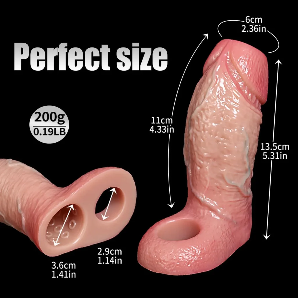 6 Inch Thick Realistic Penis Sleeve in Pakistan