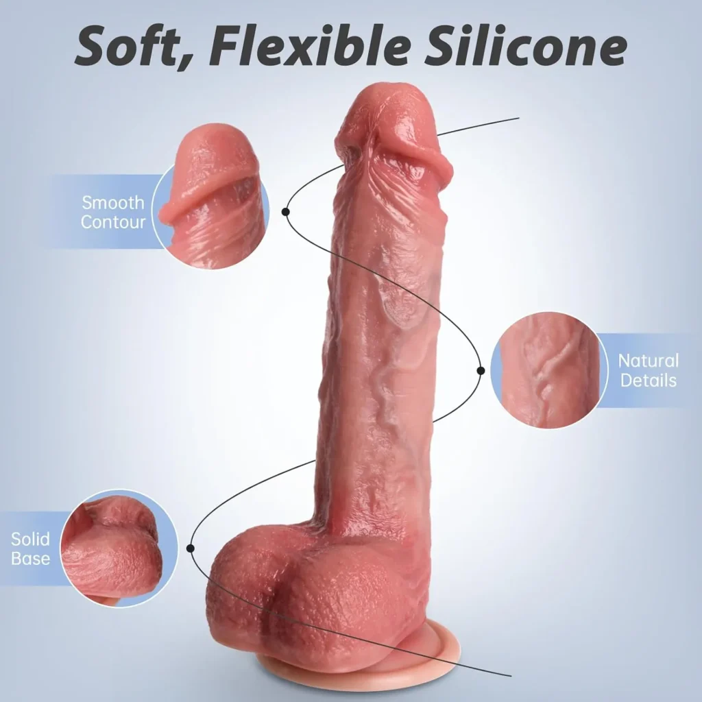 8 Inch Dual Density Silicone Dildo in Pakistan
