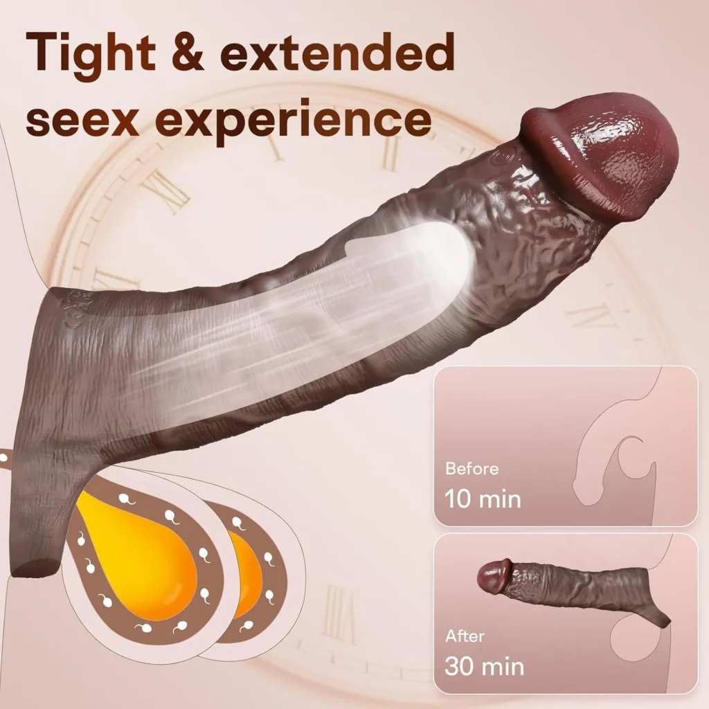 8 Inch Vibrating Cock Penis Sleeve in Pakistan