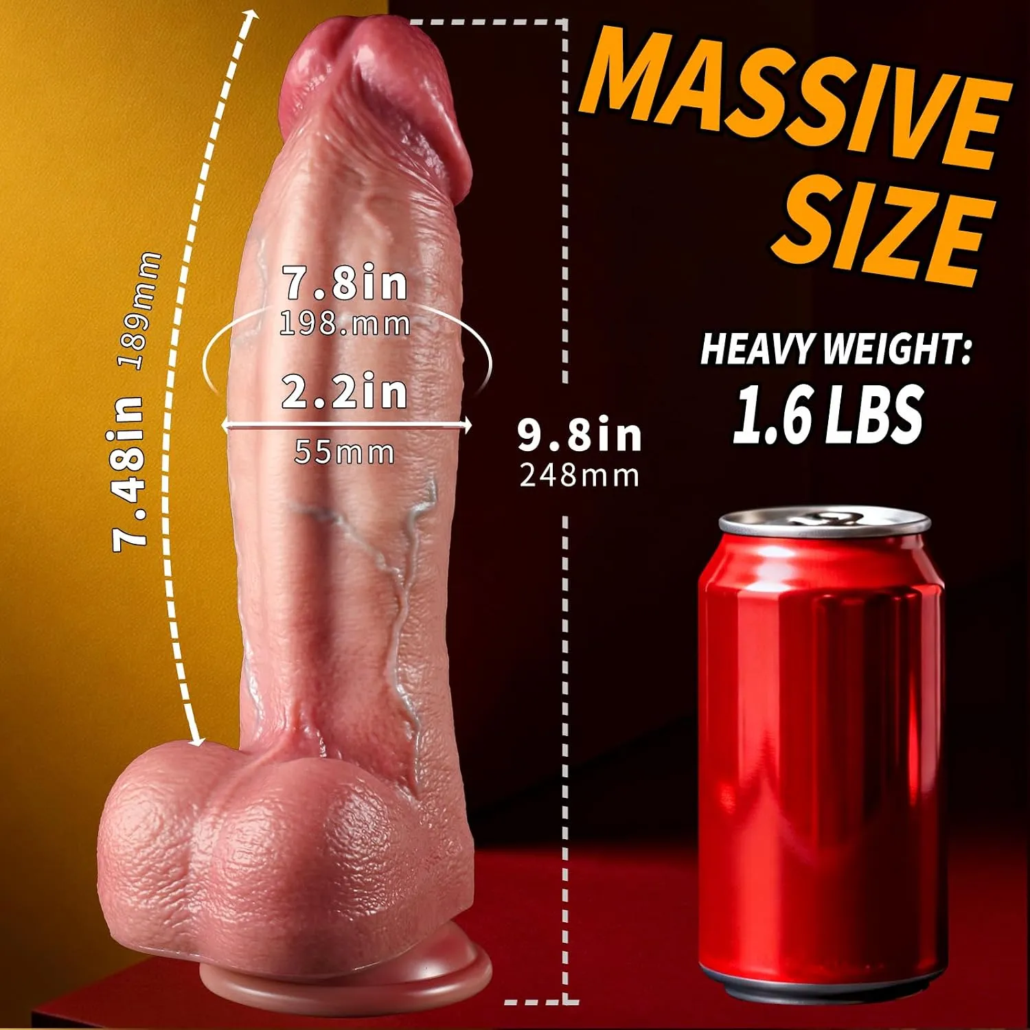9 Inch Dual Density Realistic Dildo in Pakistan