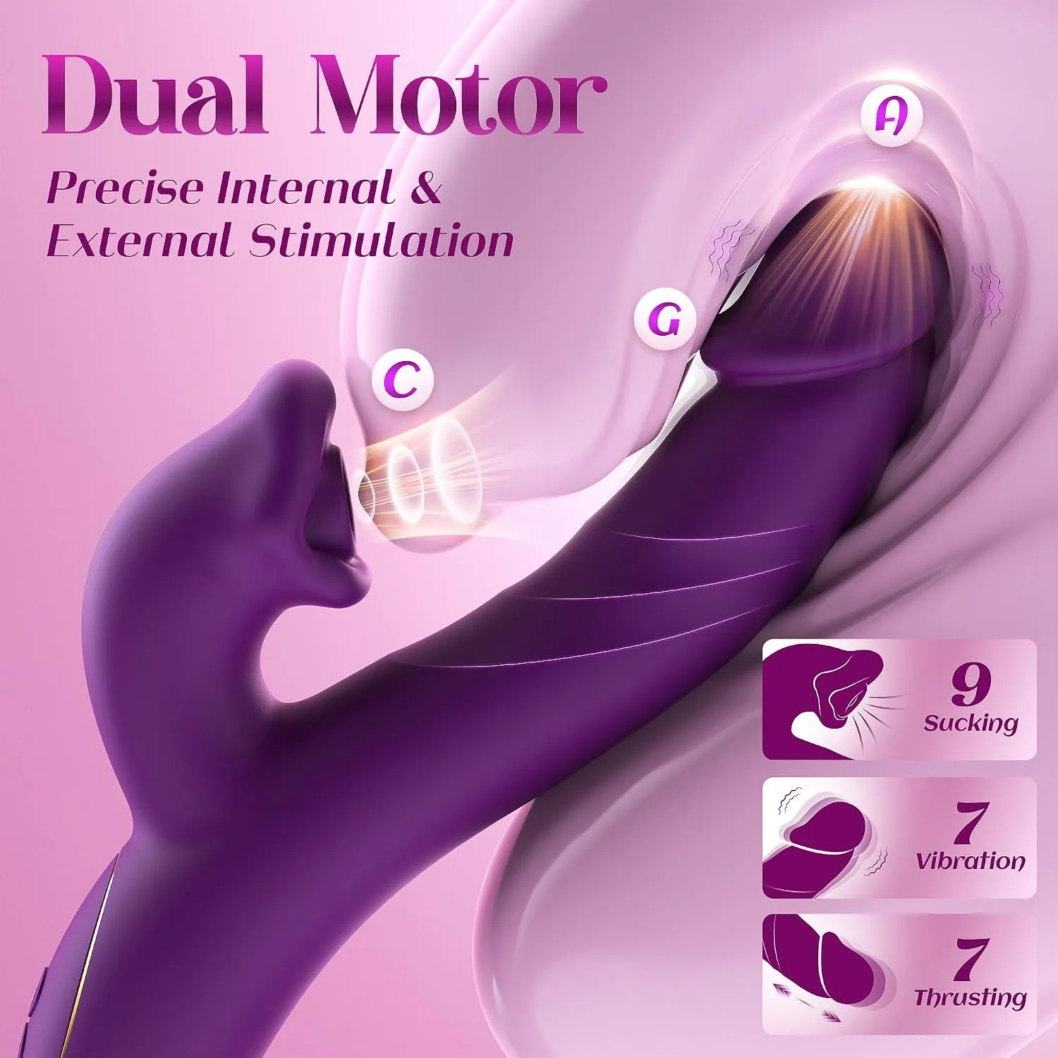 9 Mode Sucking Rabbit Vibrator in Pakistan