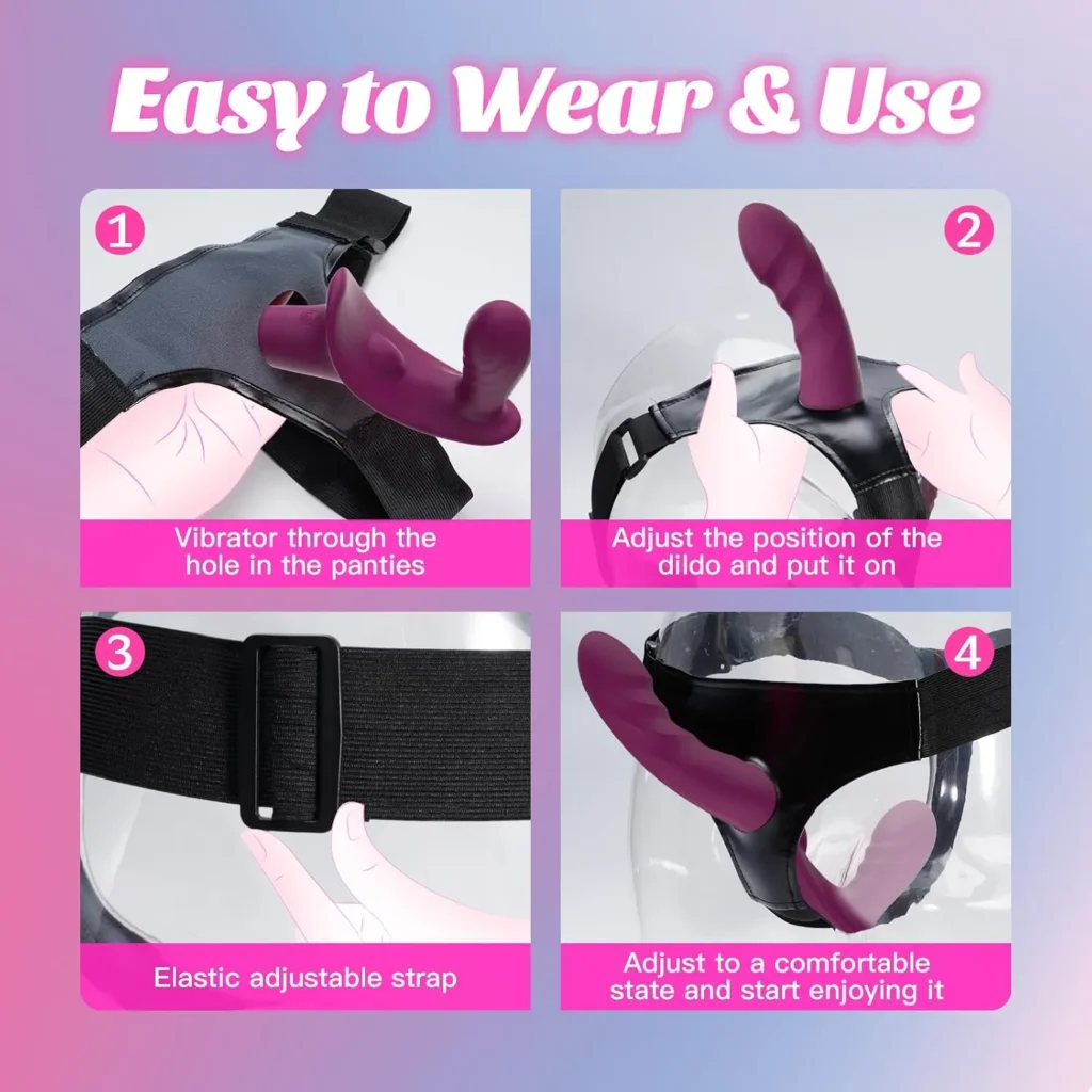 9 Mode Vibrating Strap On Dildo in Pakistan