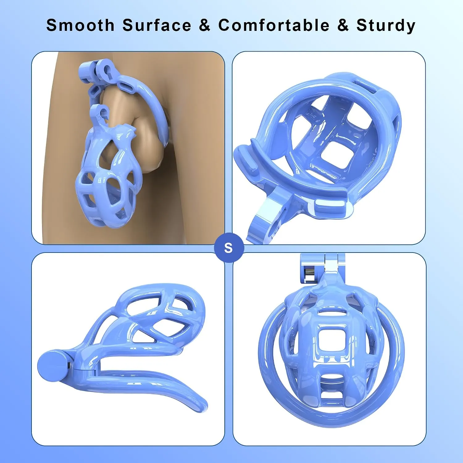 Blue Cobra Male Chastity Cage in Pakistan