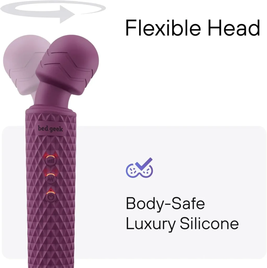 Cordless Vibrator Wand Massager Toy