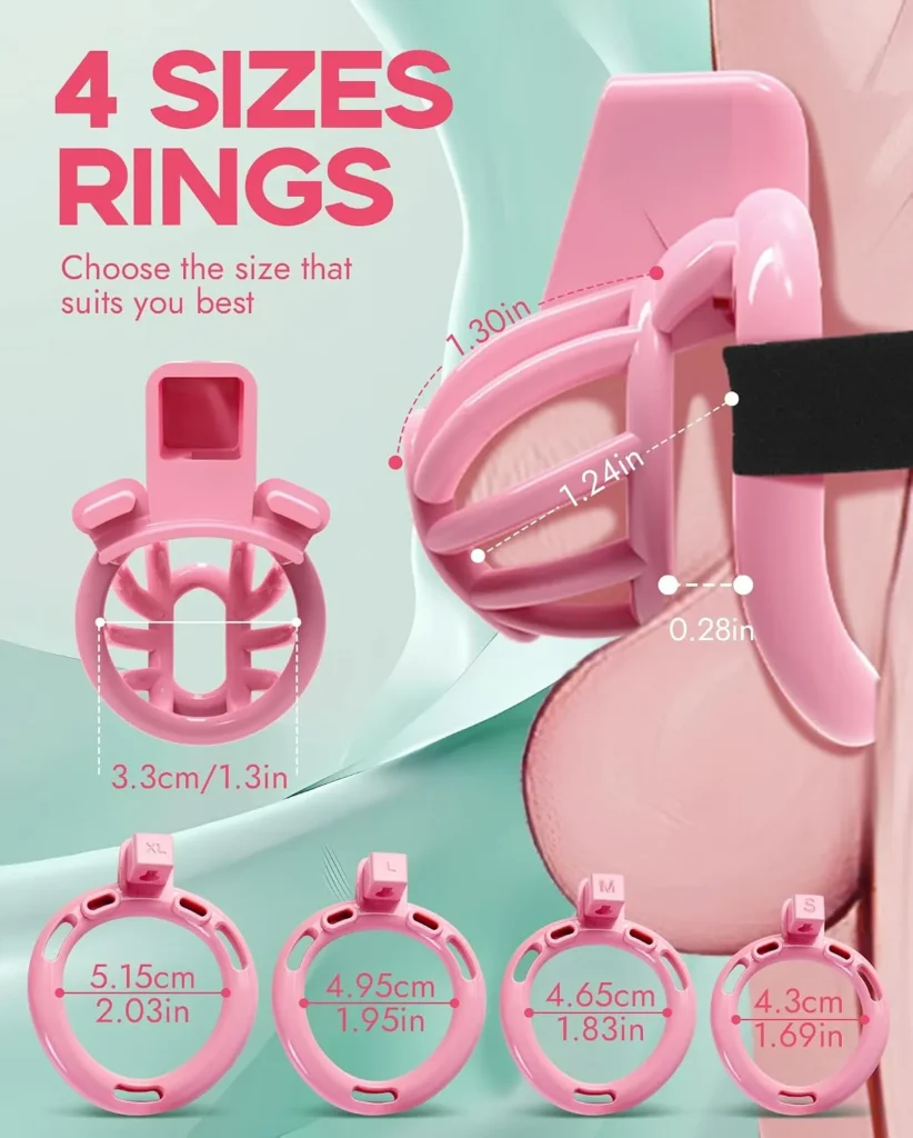 Lightweight Adjustable Male Chastity Cage