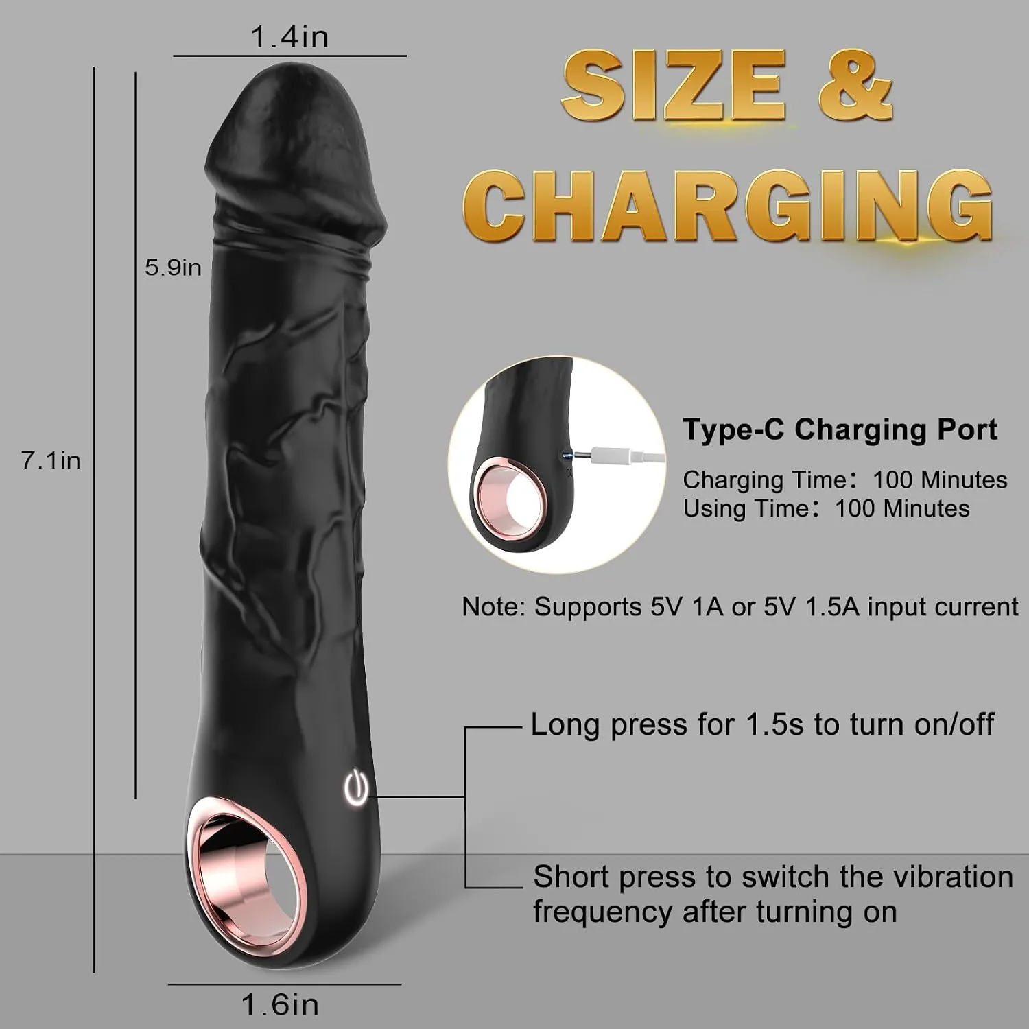 Realistic G Spot Dildo Vibrator in Pakistan