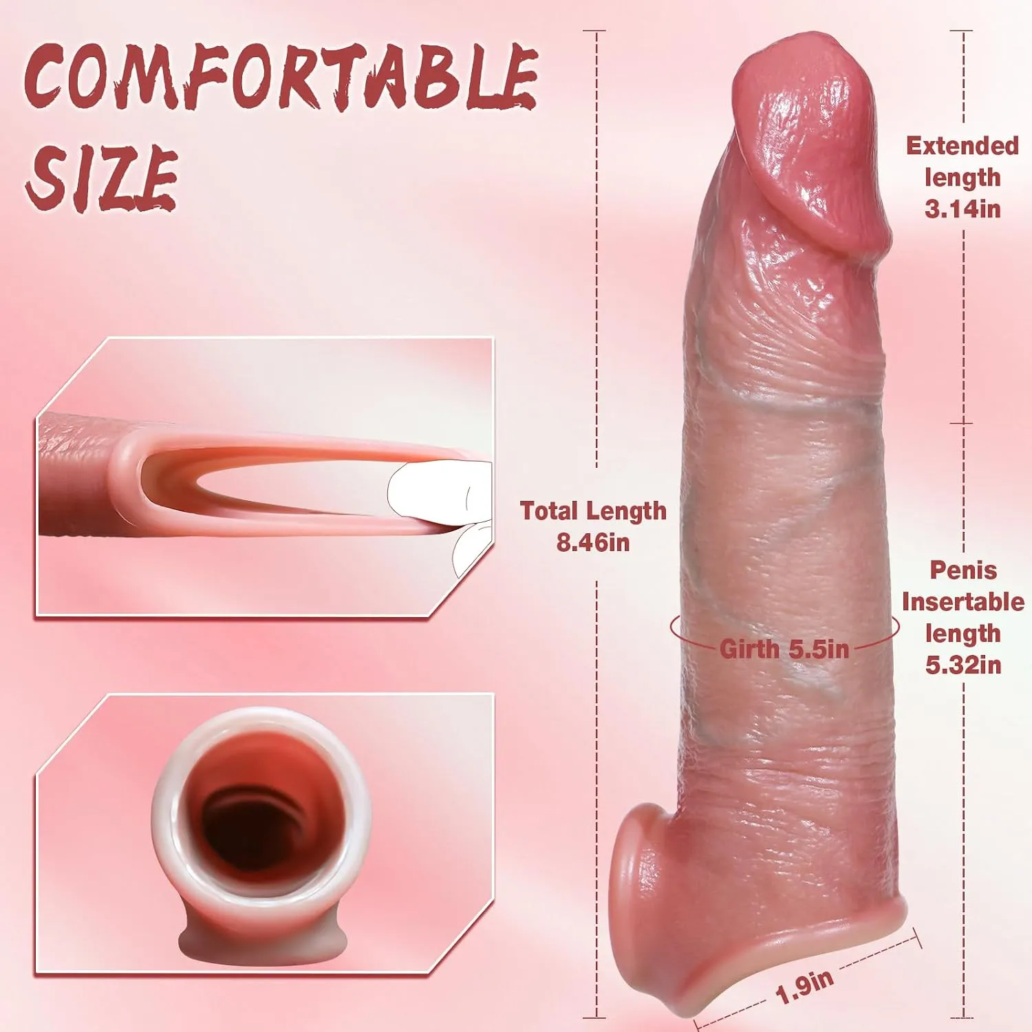 Realistic Penis Extender Sleeve in Pakistan