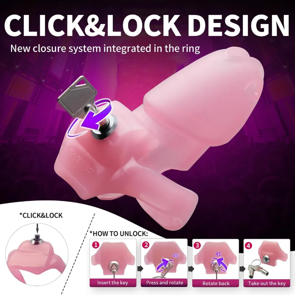Resin Male Chastity Cage with 5 Rings in Pakistan