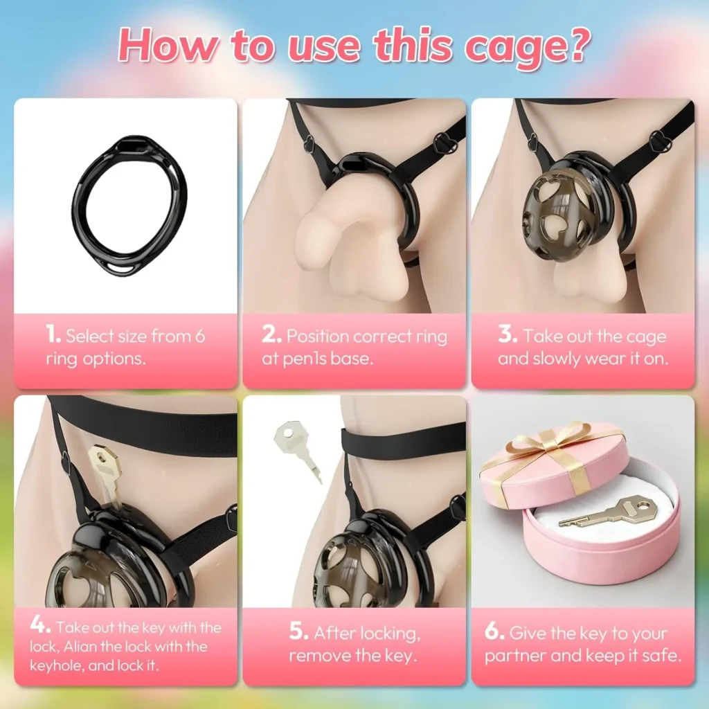 Soft Silicone Chastity Cage for Men