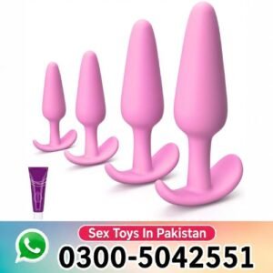 4 Piece Silicone Anal Plug Set in Pakistan