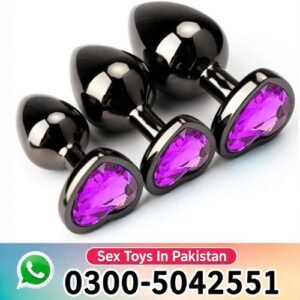 3 Piece Metal Anal Plug Training Kit in Pakistan