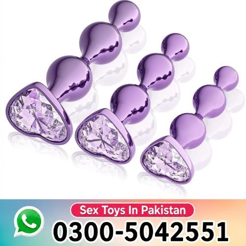 3 Pcs Lightweight Anal Beads Set in Pakistan