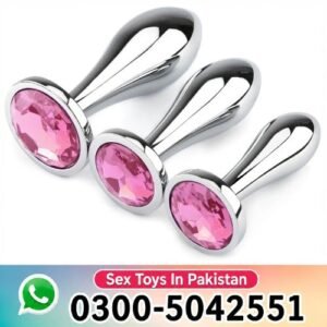 3 Piece Metal Anal Plug Training Kit in Pakistan