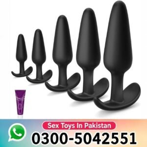 5 Piece Silicone Anal Plug Set in Pakistan