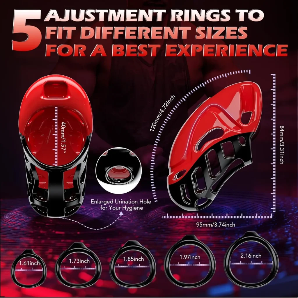 Vibrating Male Chastity Cage with App Control