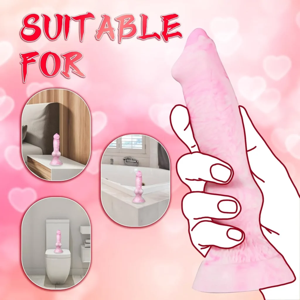 7 Inch Small Curved Silicone Dildo