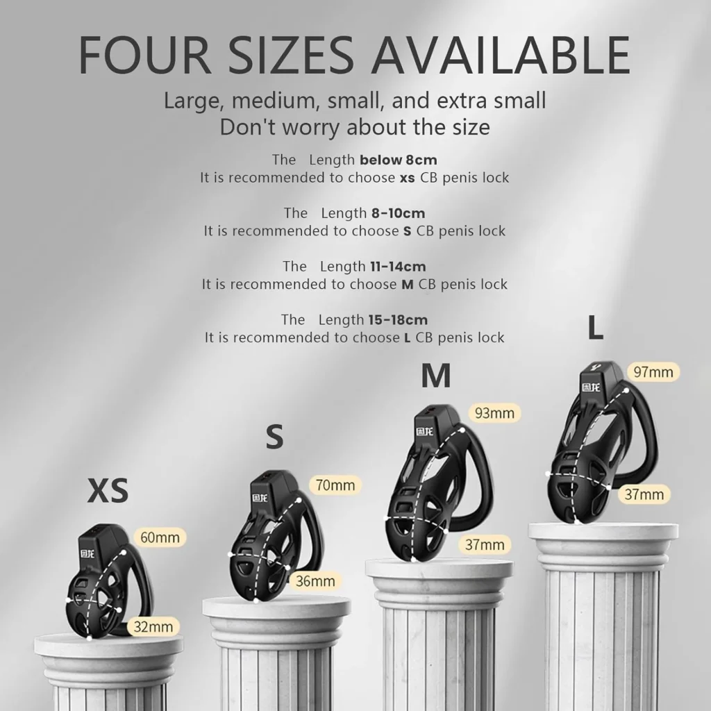 Lightweight Black Male Chastity Cage
