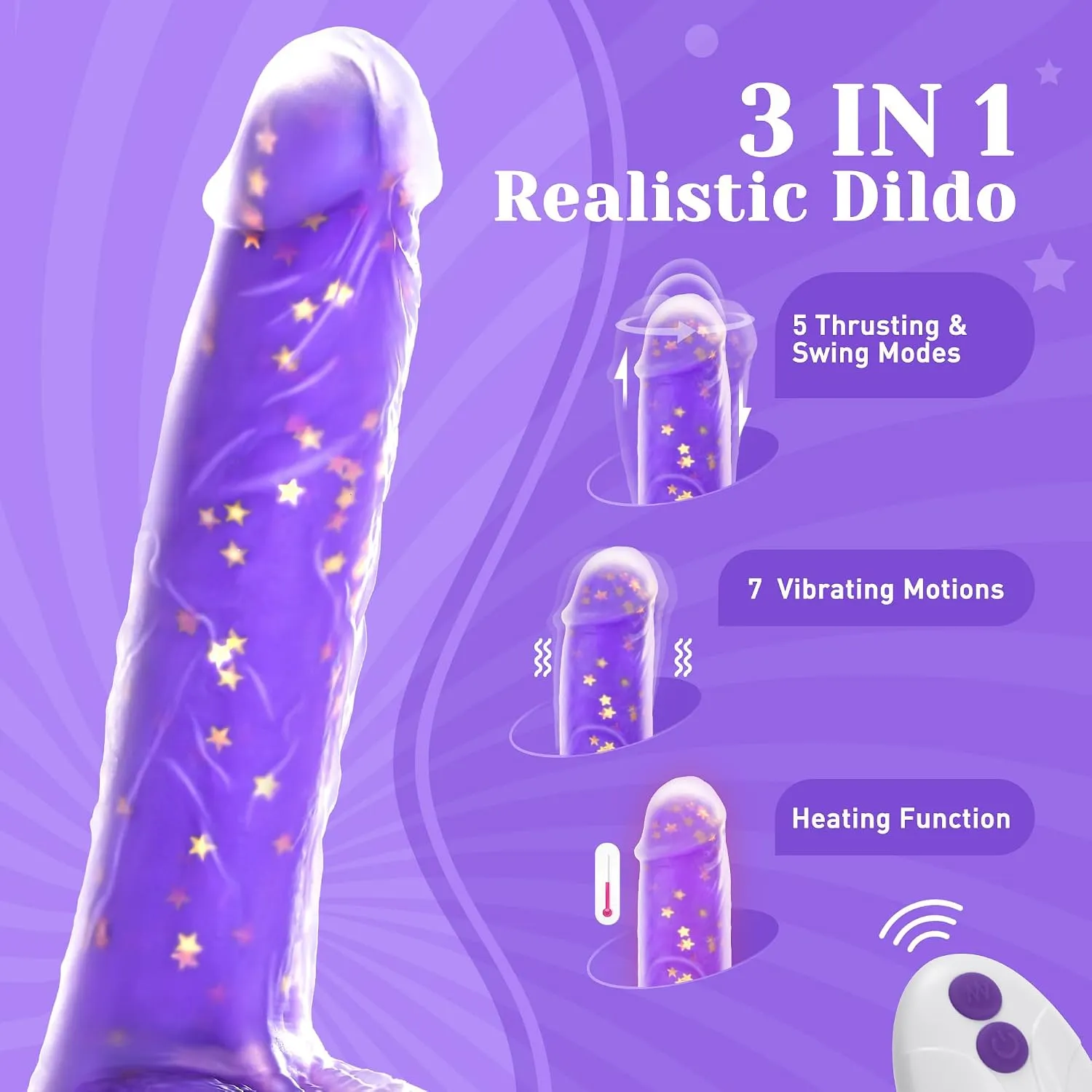 9 Inch Realistic Vibrator Dildo in Pakistan