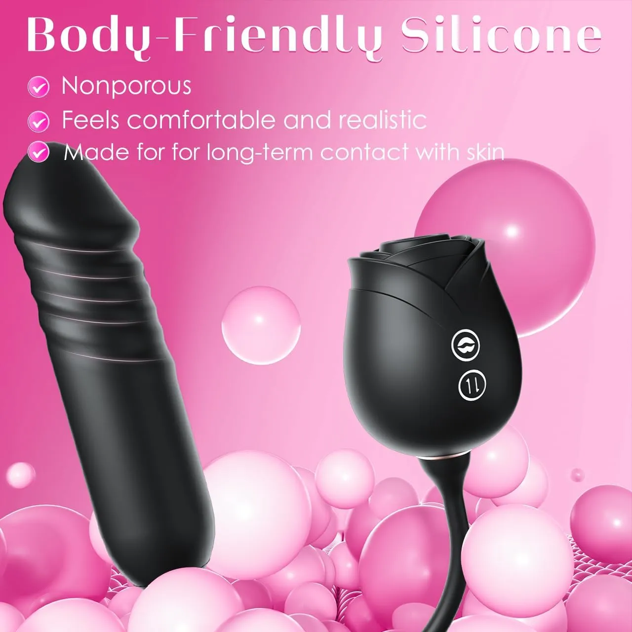 Best App Rose Sucking Vibrator Dildo in Pakistan