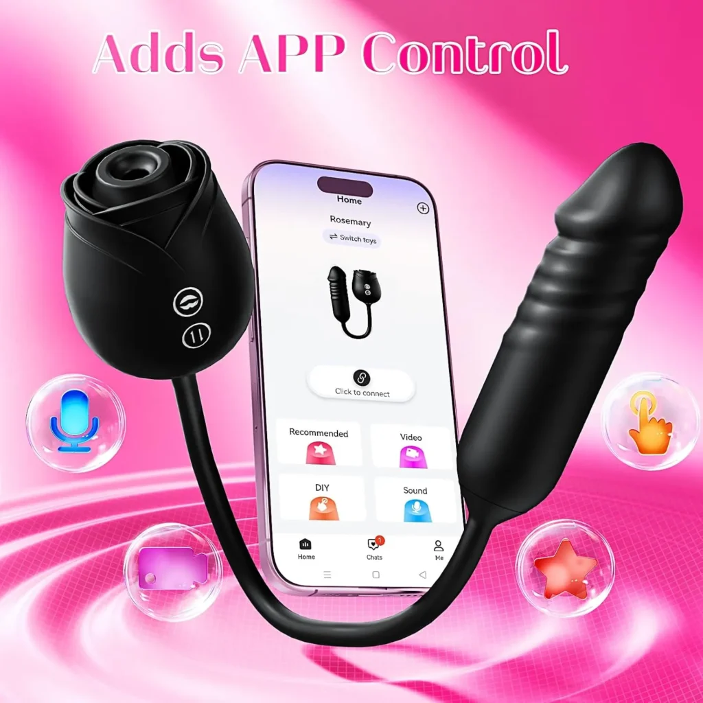 Best App Rose Sucking Vibrator Dildo in Pakistan