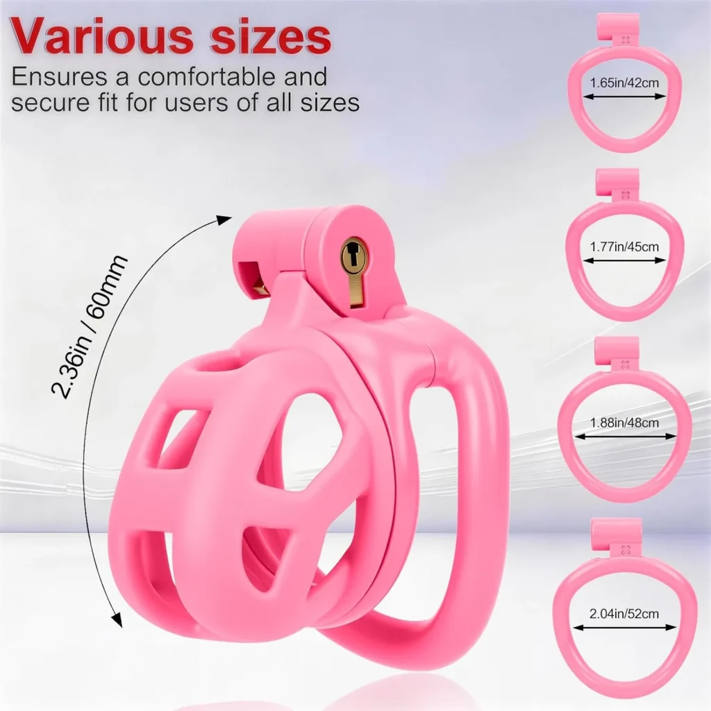 Male Chastity Cage with Elastic Belt