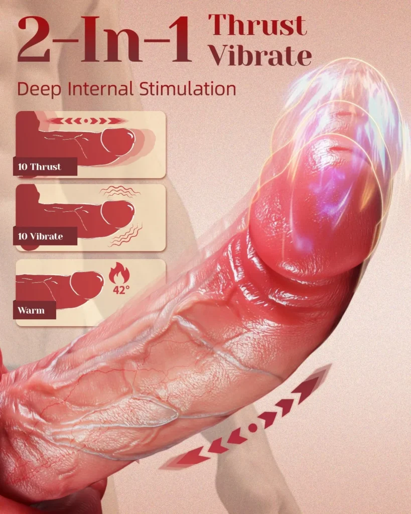Realistic Thrusting Dildo Vibrator in Pakistan